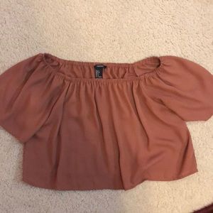 off the shoulder top. Worn twice.